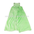 Toalla de baño con capucha para niños, Toalla para animales Toalla verde, Ideal para Home Beach, Piscina o bañera, 75 * 90cm